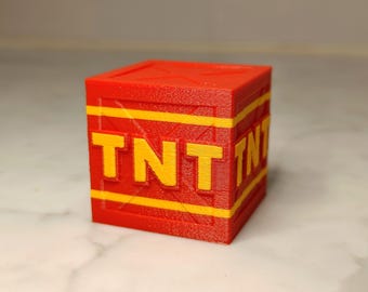 Retro TNT Crate Figurine