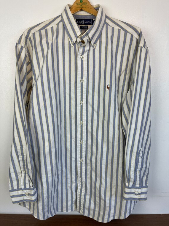 Vintage Polo Ralph Lauren Yarmouth Oxford Striped,