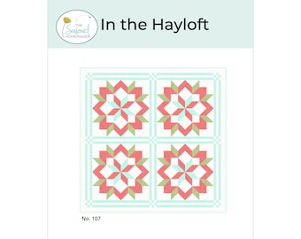 In the Hayloft Quilt Pattern PDF | Quilt Pattern | Baby Quilt | Simple Quilt Pattern