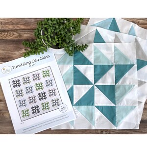 Tumbling Sea Glass Quilt Pattern PDF Quilt Pattern Baby Quilt Simple