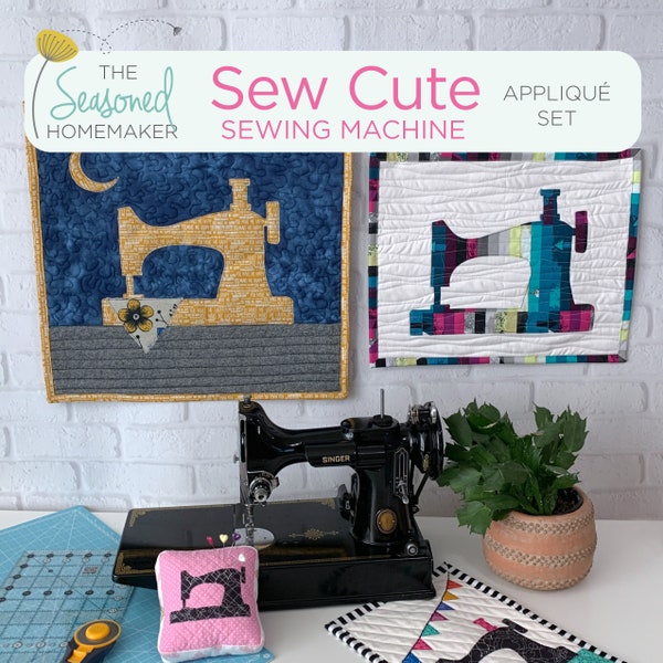 Sew Cute Appliqué Set || 4 Size Options Included || All Designs Include SVG Files