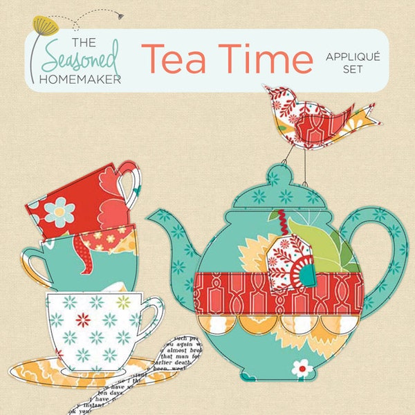 Tea Time Appliqué Set