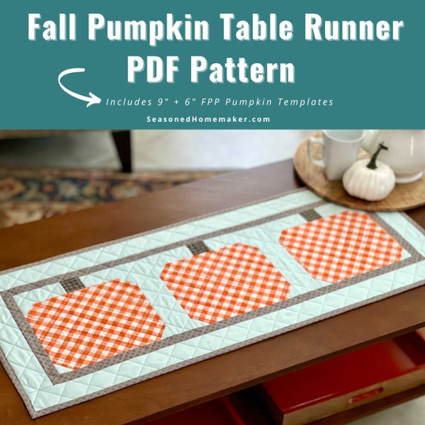 Paper Pieced Fall Table Runner Pattern - Etsy