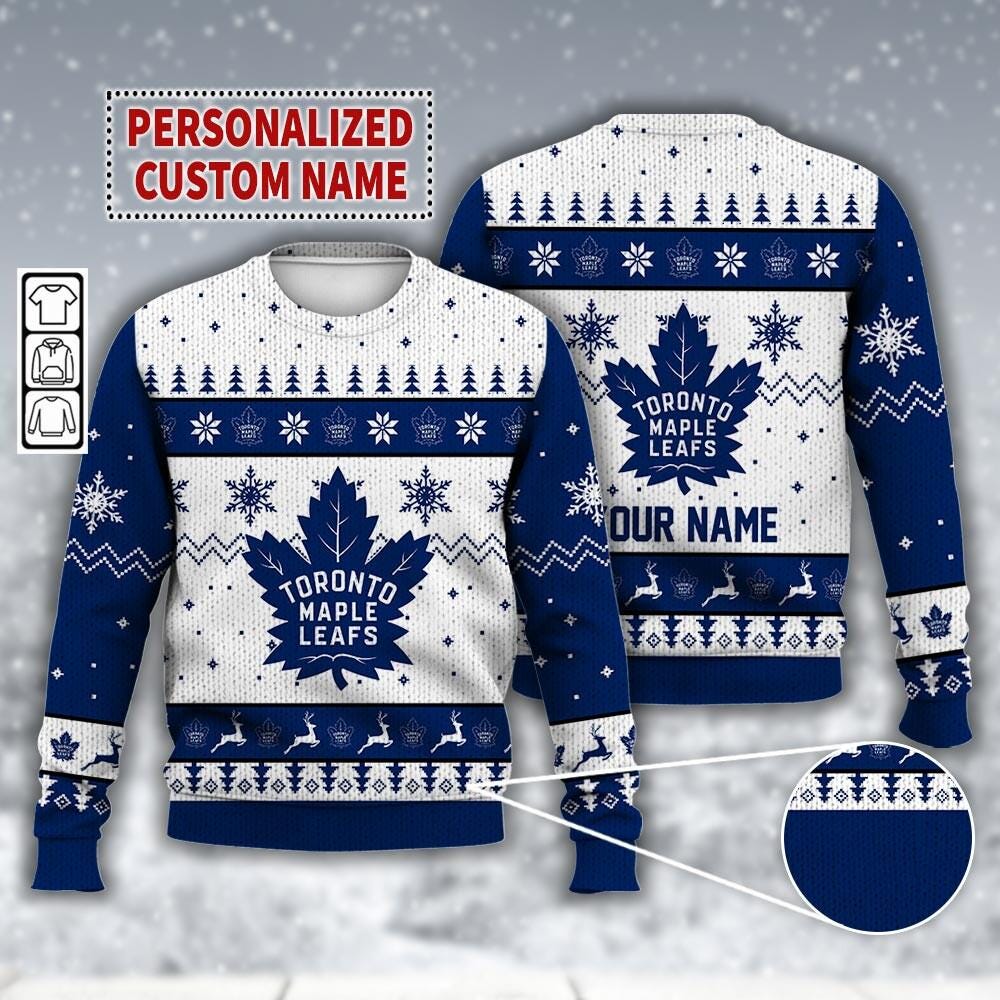 Toronto Maple Leafs Sweater Etsy