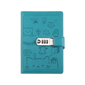 Diary with Lock, Monogrammed Coded Journal
