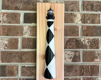 Cape Lookout Lighthouse Wall 3D Art! Harkers Island North Carolina lighthouse on Beach. Wooden frame with detail. Free shipping!