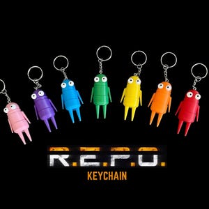 REPO Keychain - 3D Printed Replica from R.E.P.O Horror Game. Great Gift for Gamers! Colorful and Cute! Free Shipping!