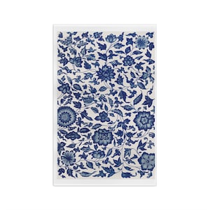 Blue and White Tea Towel