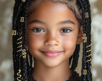 26stk goldenes Haar Schmuck Set - Dreadlock Manschetten, Zopfperlen & Schlange Spiral Wraps für Frauen