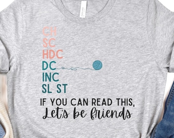 Funny Crochet Terms T-Shirt, Yarn Lover Gift