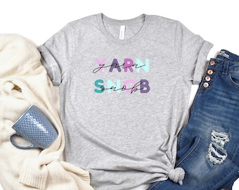 Yarn Snob Graphic Tee, Funny Knitting Gift, Unisex T-Shirt