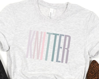 Knitter Graphic Tee, Yarn Lover T-Shirt, Funny Knitting Gift