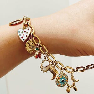 Build Your Own Charm Bracelet | Custom Charm Bracelets Choose Your Charms Handcrafted Charm Jewelry Personalized Christmas Gift CYO