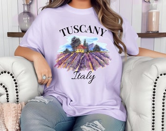 Camisa Toscana Itália Comfort Colors: Camiseta retrô de férias italianas