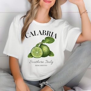 Calabria Comfort Colors Shirt, Bergamot T-Shirt, Southern Italy Vacation Tee, Spicy Calabria Souvenir, Summer vibes, Mediterranean Style,