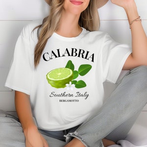 Calabria Comfort Colors Shirt, Bergamot T-Shirt, Southern Italy Vacation Tee, Spicy Calabria Souvenir, Summer vibes, Mediterranean Style,