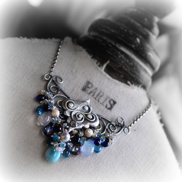 RESERVED oOo The PAPILLON BLEU Necklace oOo