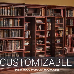 Skano Modular bookshelves, solid wood, barrister glass (different tops, moldings, bases, drawers, sizes, 9 colors) Latvia | Globe Wernicke