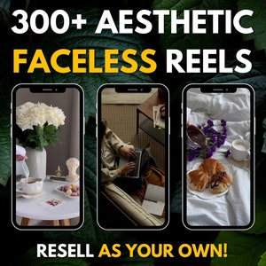 300+ Faceless Aesthetic Reels Plr Mrr, IG Reels, Faceless Instagram Videos, High Quality Aesthetic Videos, Tiktok Reels,Mrr Digital Products