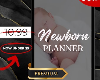 Planificadores PLR y MRR para recién nacidos, plantillas para nuevos padres, plantillas PLR de Canva, diario para bebés, rastreadores de cuidado del bebé, ideas de regalos para baby shower, planificadores PLR