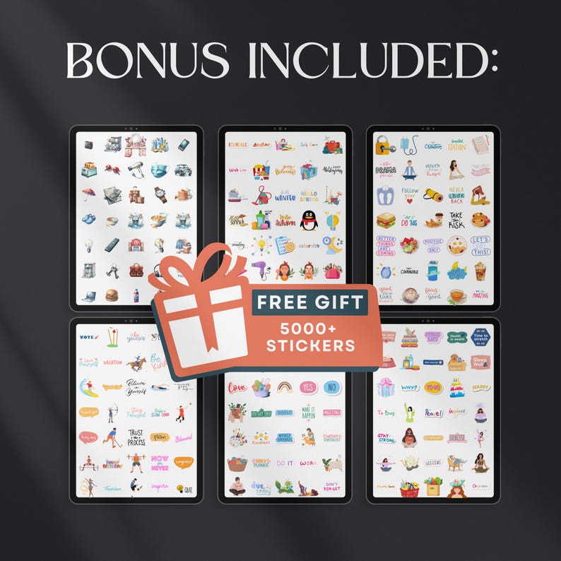 7500 Digital Planner Pages Bundle PLR MRR Editable Canva Templates W ...