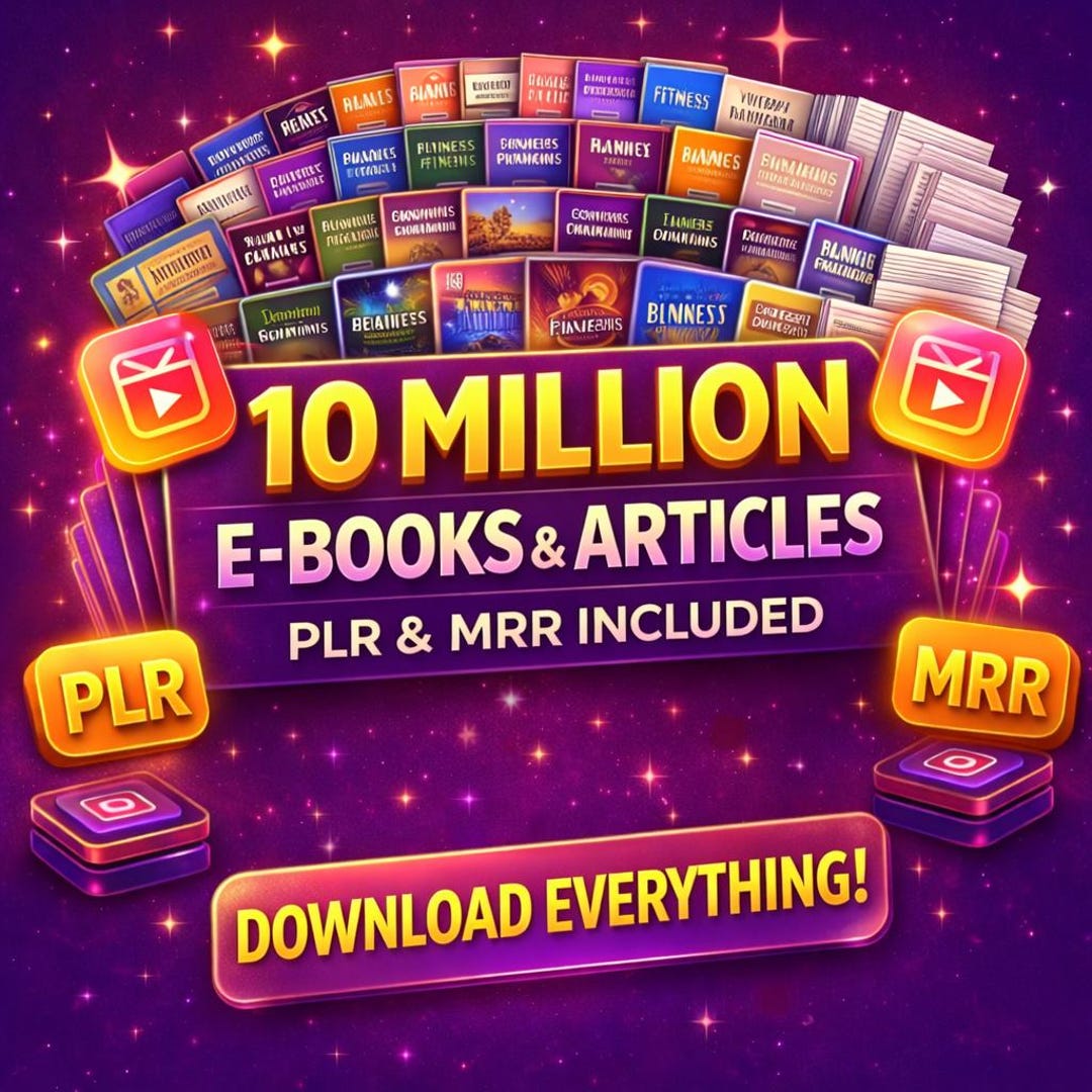 10 Million Ebooks Mega Bundle,plr Bundle, MRR Bundle, Plr Collection ...