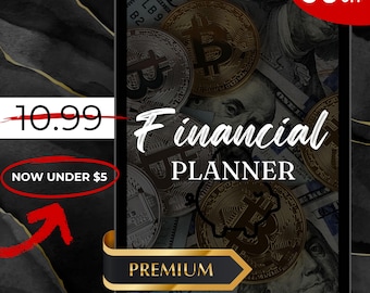 Planificador financiero con PLR y MRR, plantillas de Canva, herramientas de gestión financiera, rastreador de ahorros PLR, rastreadores de presupuesto PLR, planificadores PLR.