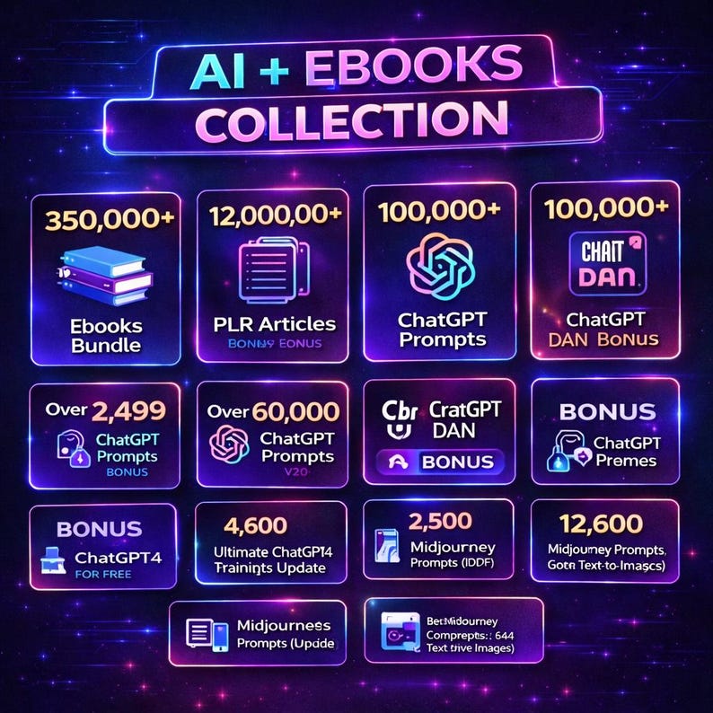 50 Million+ PLR MRR Digital Products Bundle, Ebooks, Resell, and More ...
