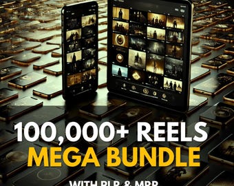 100,000 Reels Bundle Plr Mrr IG reels Motivational Reels Faceless Reels Gym Reels Melanin Reels Mens Faceless Aesthetic Luxury Rich Girl