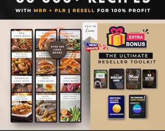 80,000 Recipes PLR MRR, Diabetes Recipes, Fitness Recipes, Bakery Recipe, Keto Recipes, Recipes Book, Food Recipes, Low Carb Recipes Digital