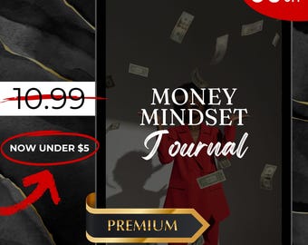 Diario de mentalidad financiera (PLR y MRR), plantillas de Canva para PLR, rastreador de ahorros, rastreadores de dinero, desafíos de ahorro, planificadores de PLR, rastreador de hábitos de PLR