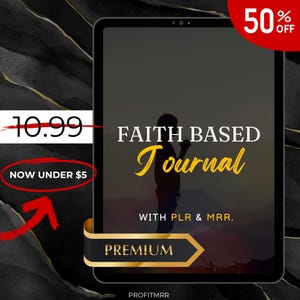 Faith Based Journal PLR & MRR, Plr Canva Templates, Plr Products, Plr Planners, Plr Bundles, Plr Collection, Digital Products Bundle Plr Mrr