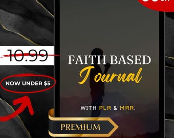 Faith Based Journal PLR & MRR, Plr Canva Templates, Plr Products, Plr Planners, Plr Bundles, Plr Collection, Digital Products Bundle Plr Mrr