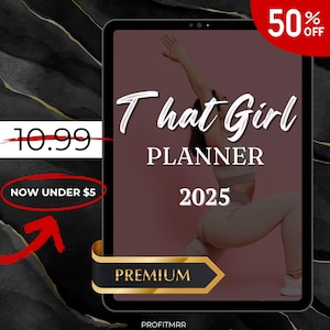 2025 That Girl Planner PLR & MRR, Plr Canva Templates, Plr Planners,Plr Products Bundle,Plr Bundle Collection,Digital Printable Planners