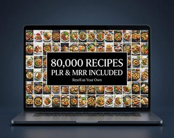 Plr Ebooks MRR CookBook Resell Bundle Digital CookBook With Resell Rights Ebook Bundle Digital Recipes Book Digital Product Passive Income