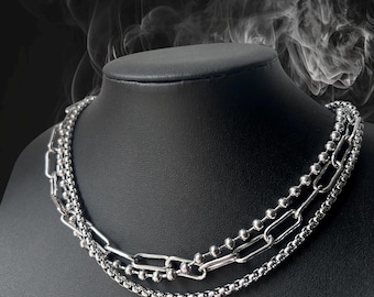 trio chain necklace