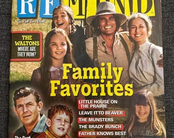 Revista REMIND Favoritos familiares de los años 70 y 80 La casa de la pradera LHOTP Gilmore Girls Full House Nostalgia Rompecabezas Trivia Cómics