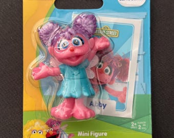 Figura coleccionable de Barrio Sésamo: Abby Cadabby, personaje de hada, mini muñeca, adorno para pastel o recuerdo de fiesta.