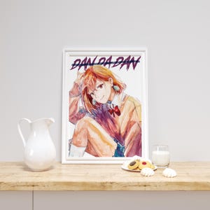 Anime Poster - Dandadan (Ayase Momo), Watercolor, Wall Art, Home Decor