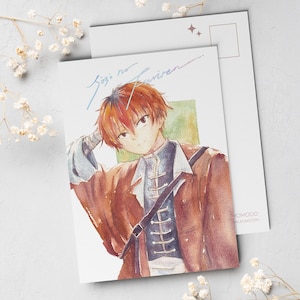 Watercolor Anime Postcard - Frieren: Beyond Journey&#39;s End (Stark)