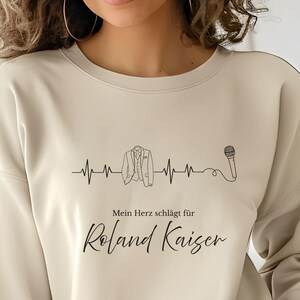 Roland Kaiser, heartbeat, microphone, rhythm, music pulse, 80s, 70s, hits, Schlager, gift for Roland Kaiser fans, Schlager