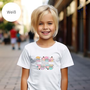 First day of school, personalized, school enrollment shirt, schoolchild, school start gift, colored pencil, school day i-Dötzchen
