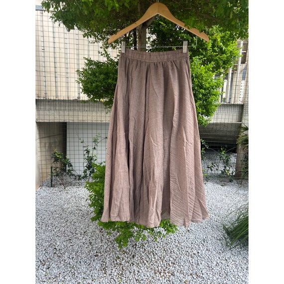 High waisted maxi skirt khaki hotsell