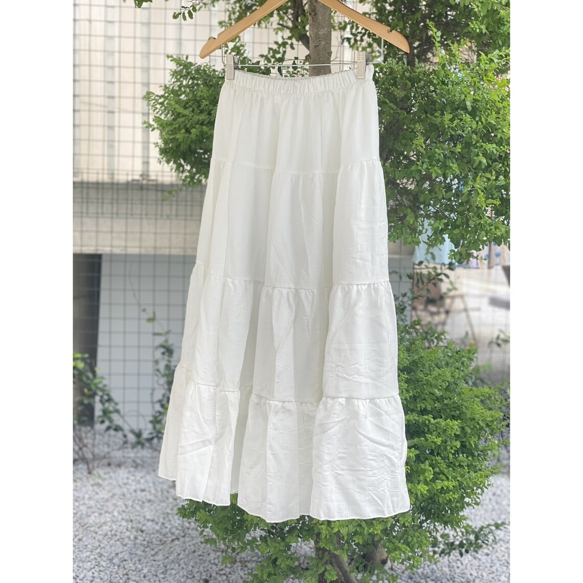 White A-line Tiered Lace Skirt - A Chic Summer Gift for Her, Womens ...