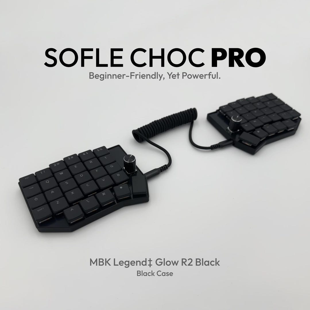 Sofle Choc Pro Split Keyboard Ergonomic Keyboard With 58 Keys Etsy