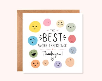 Work Experience Thank You Gift | Mentor Appreciation Gift | Placement Thank You