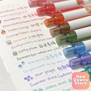 Pennarelli in gel 3D profumati alla frutta – 0,5 mm Pennarello estetico carino per diario, scrapbooking, materiale scolastico, cancelleria, regalo per studenti e artisti