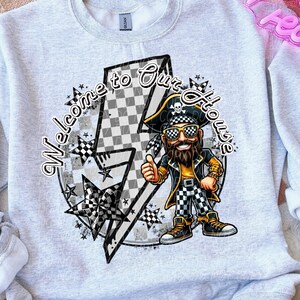 PIRATES WELCOME To Our HOUSE school spirit digital for sublimation & dtf png, Pirates school spirit png, retro Pirates png, Pirates game day