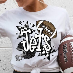 JETS FOOTBALL png, Jets Fußball digital für Sublimation & dtf, Jets png, Jets Spieltag png, Fußball Mama png, Go Jets png