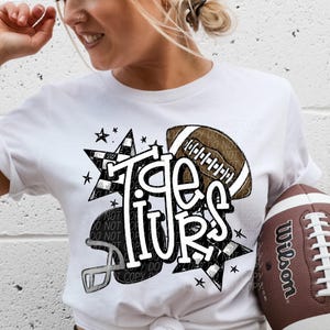 TIGERS FOOTBALL png, Tigers football digital for sublimation & dtf, Tigers png, Tigers Game Day png, football mom png, Go Tigers png